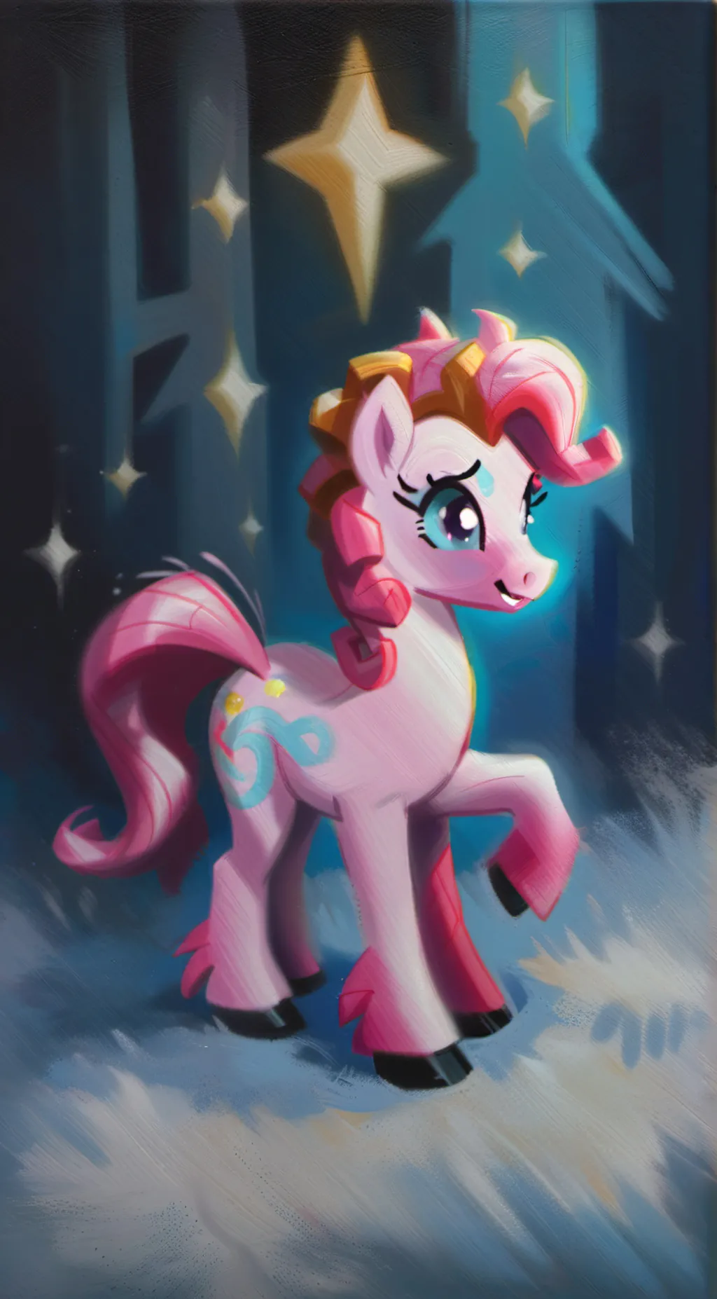 ai character: Pinkie pie background