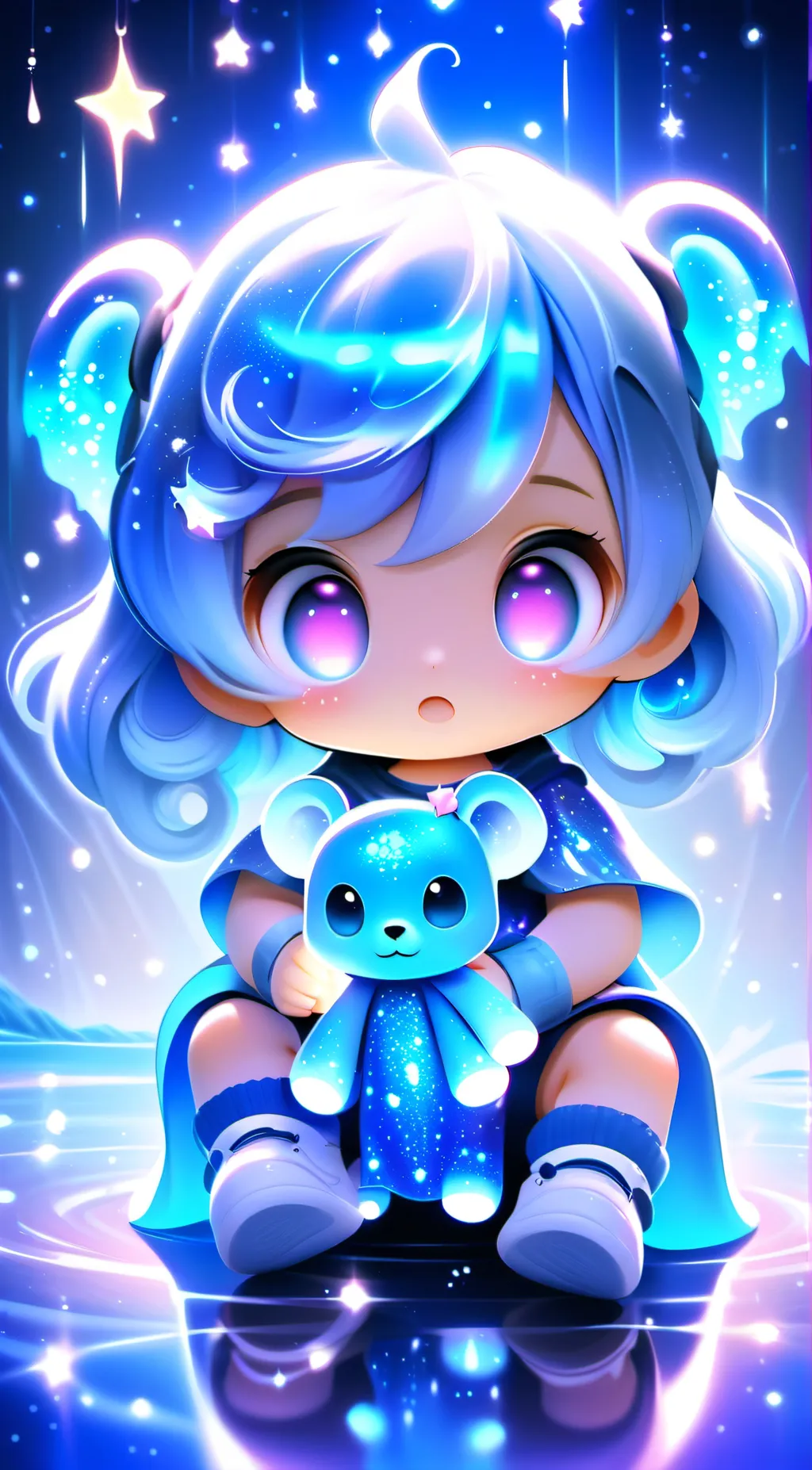 ai character: gg glimmer background