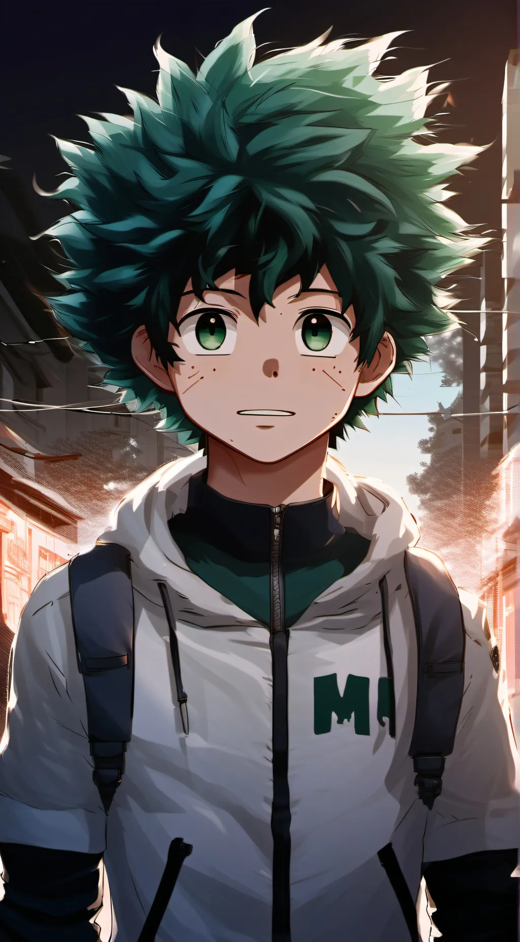 ai character: izuku midoria deku background