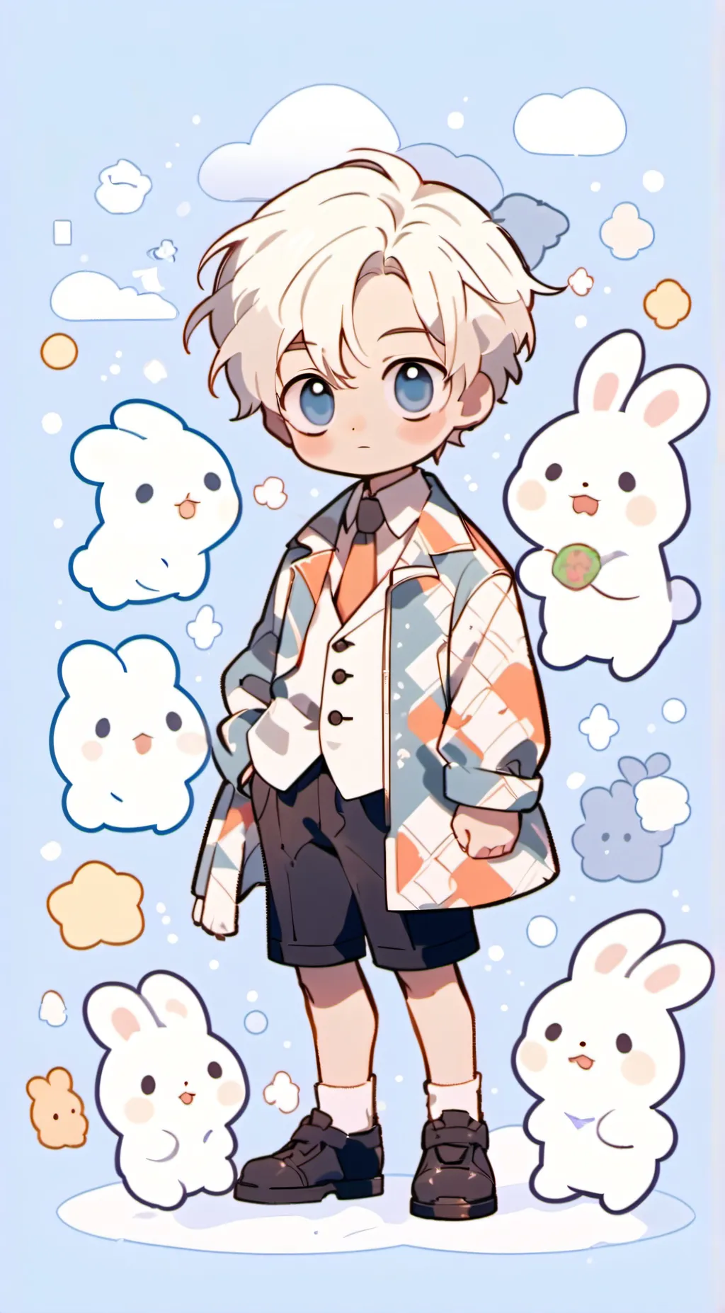 ai character: Bunny  Nice  background