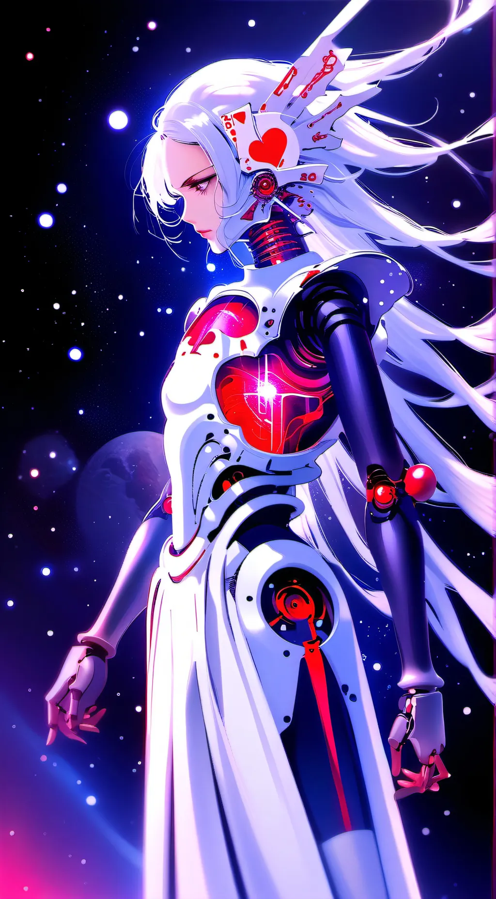 ai character: Queen of Hearts background