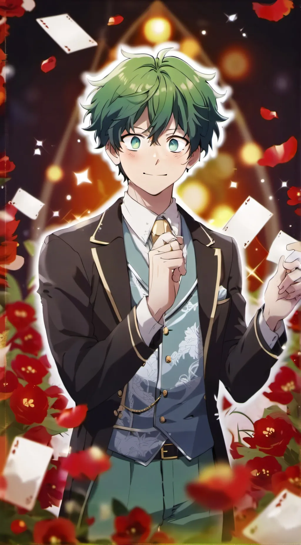 ai character: Izuku Midorya background