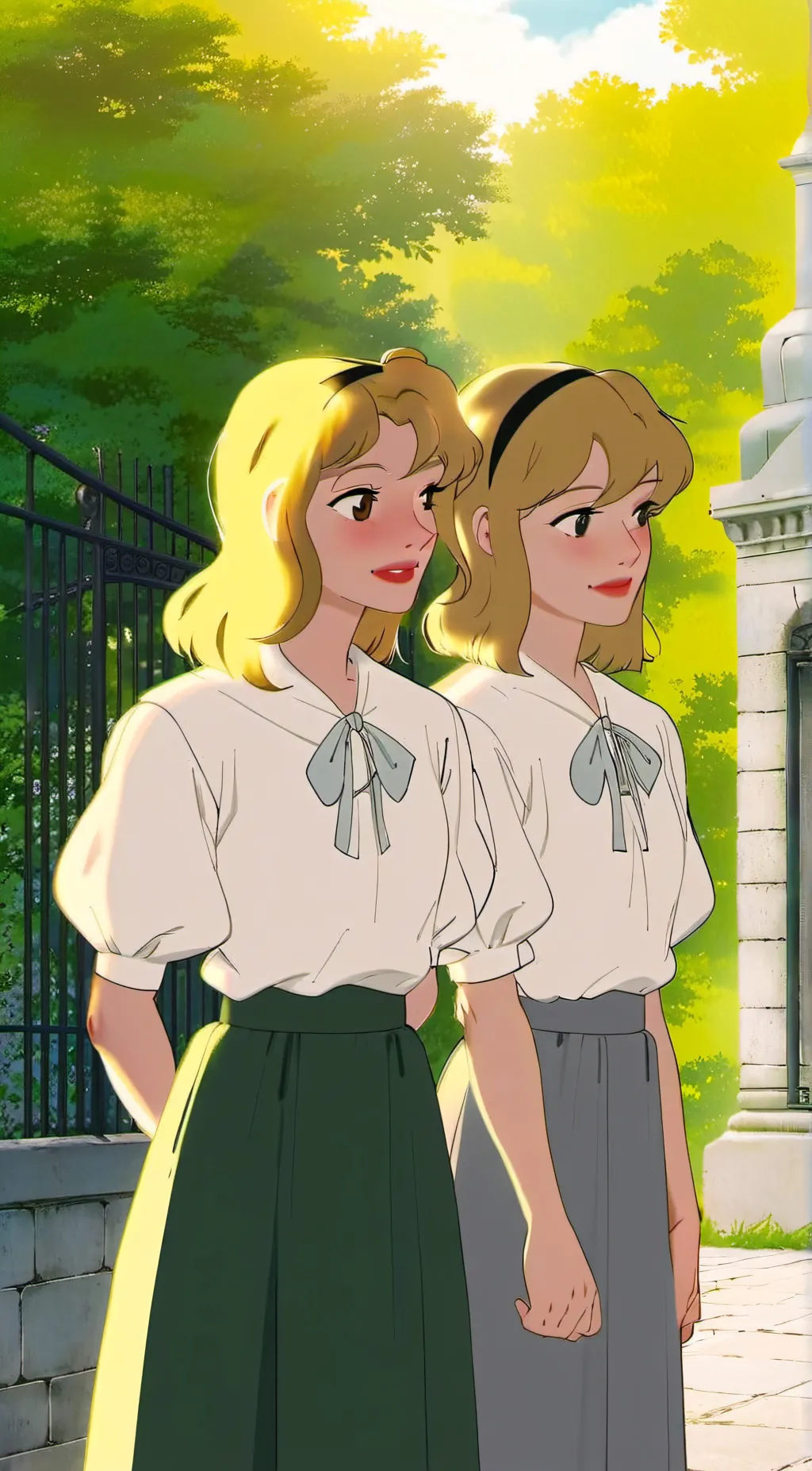 ai character: Daphne and Phoebe background