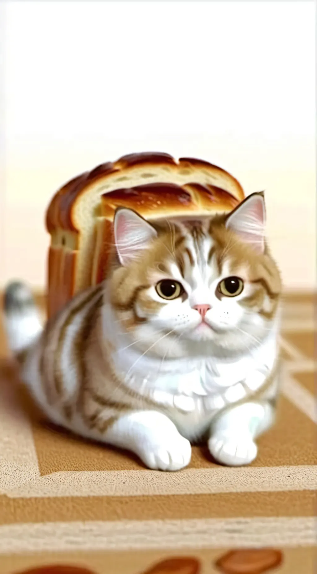 ai character: Bread snail background