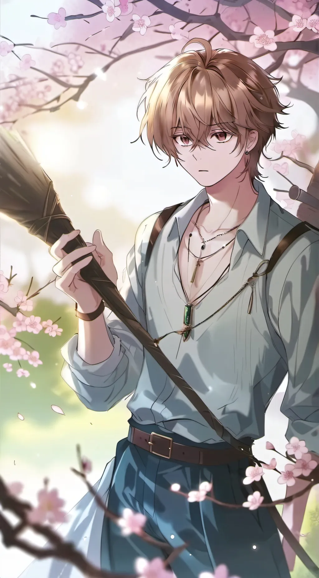 ai character: Leon (dark fall)  background