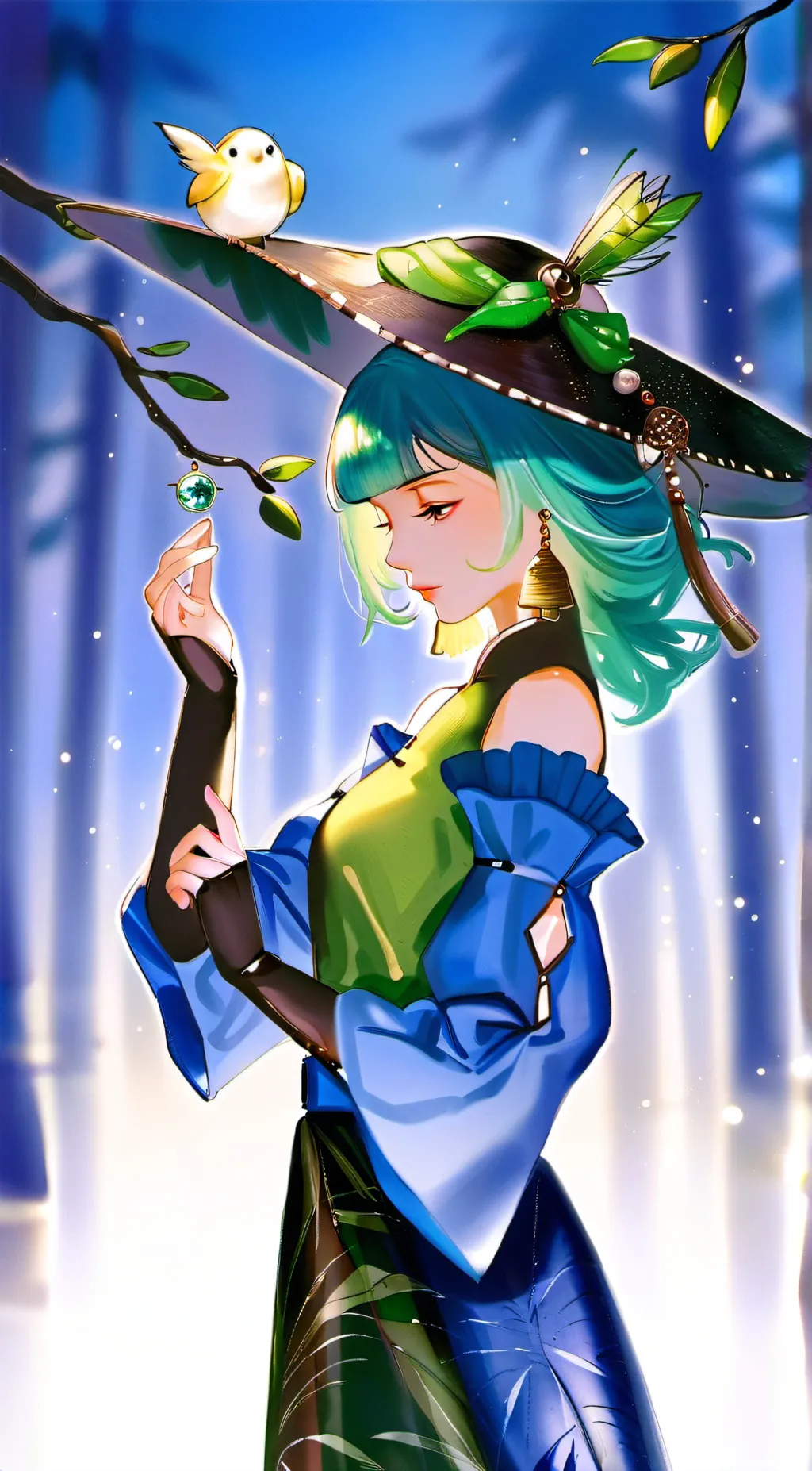 ai character: ★Leafy★ background