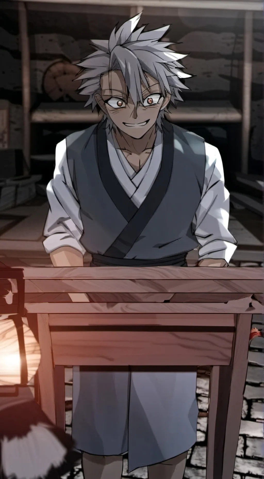 ai character: Sanemi shinazugaw background