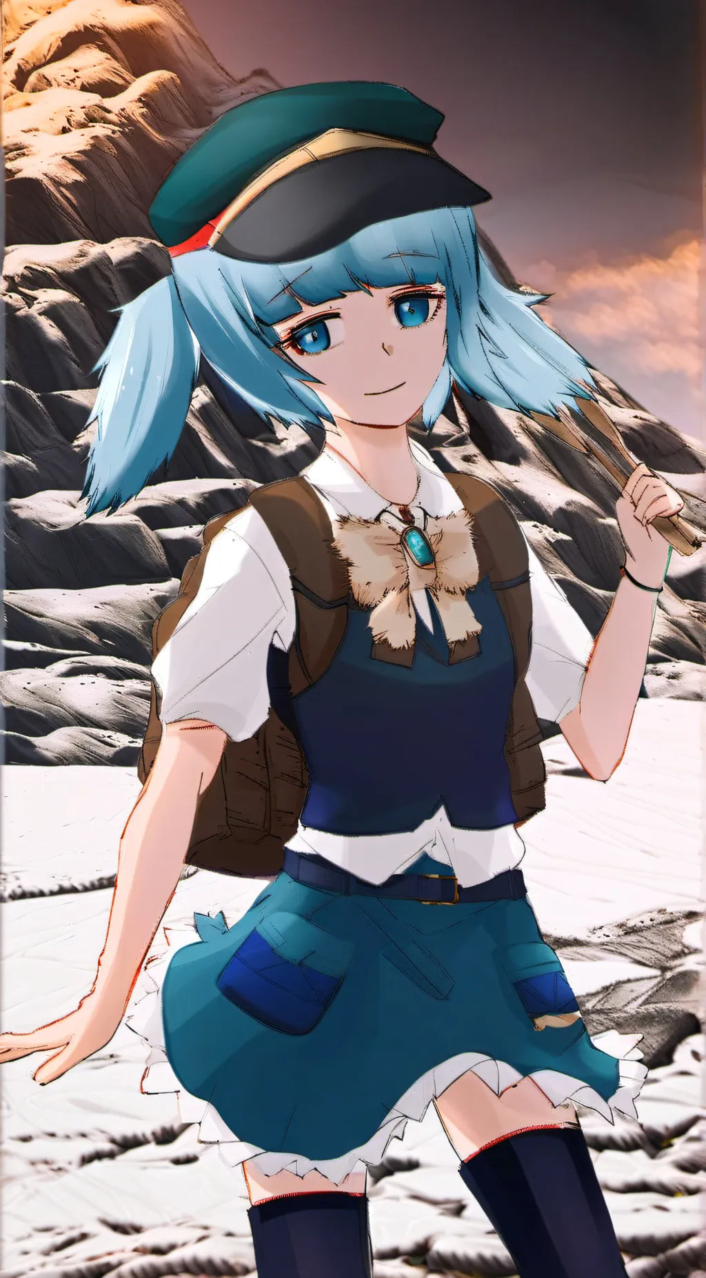 ai character: Kkhta Nitori  background
