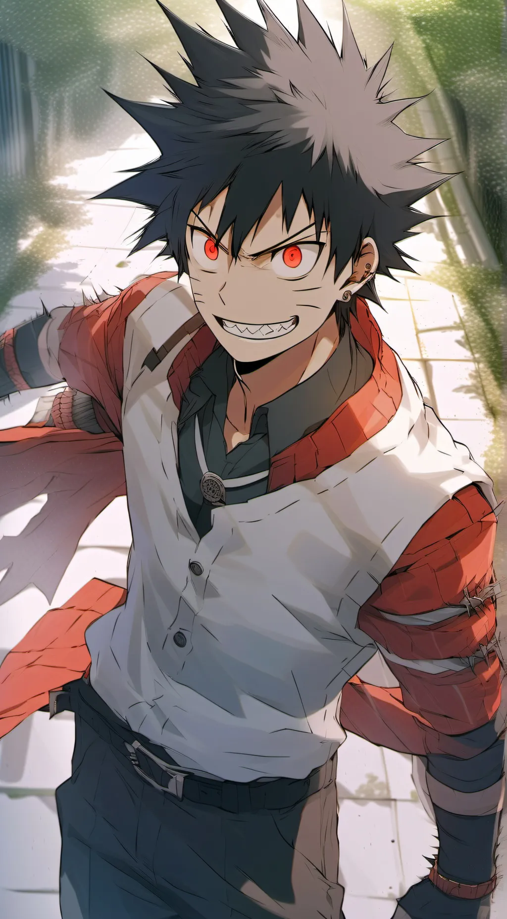 ai character: Shinra Kusakabe background