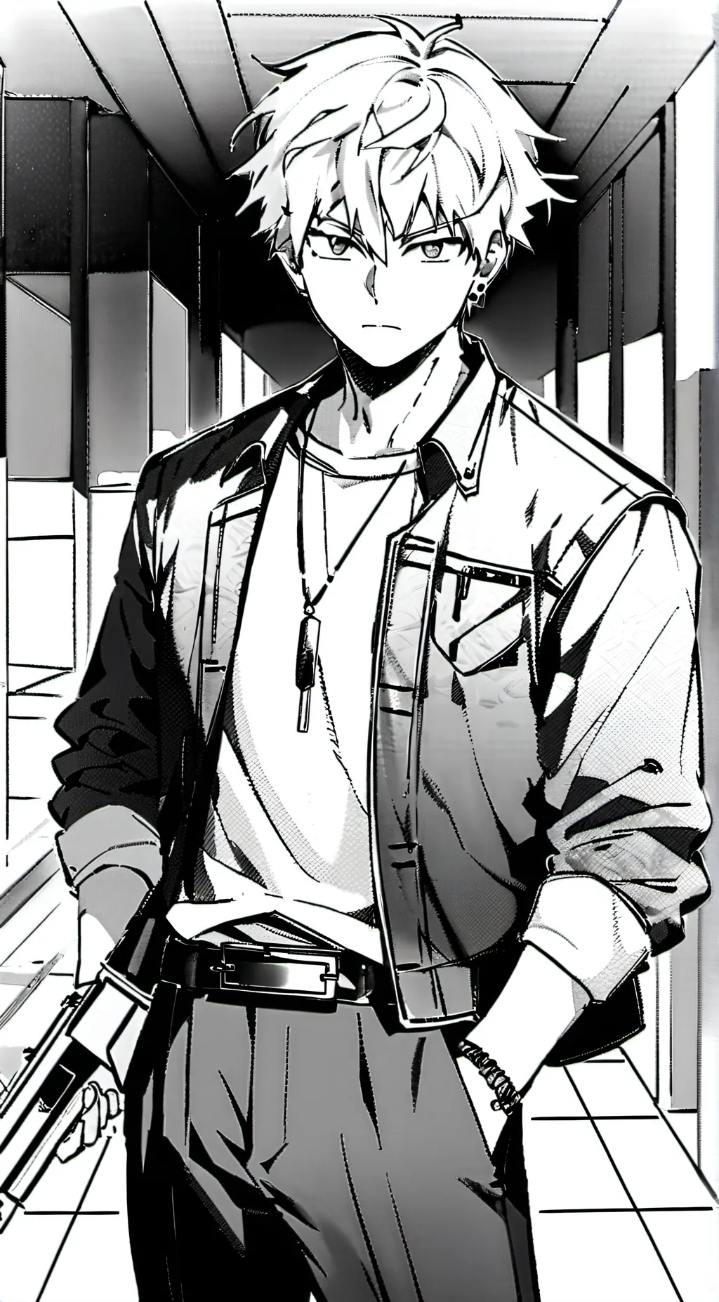 ai character: Katsuki Bakugo  background