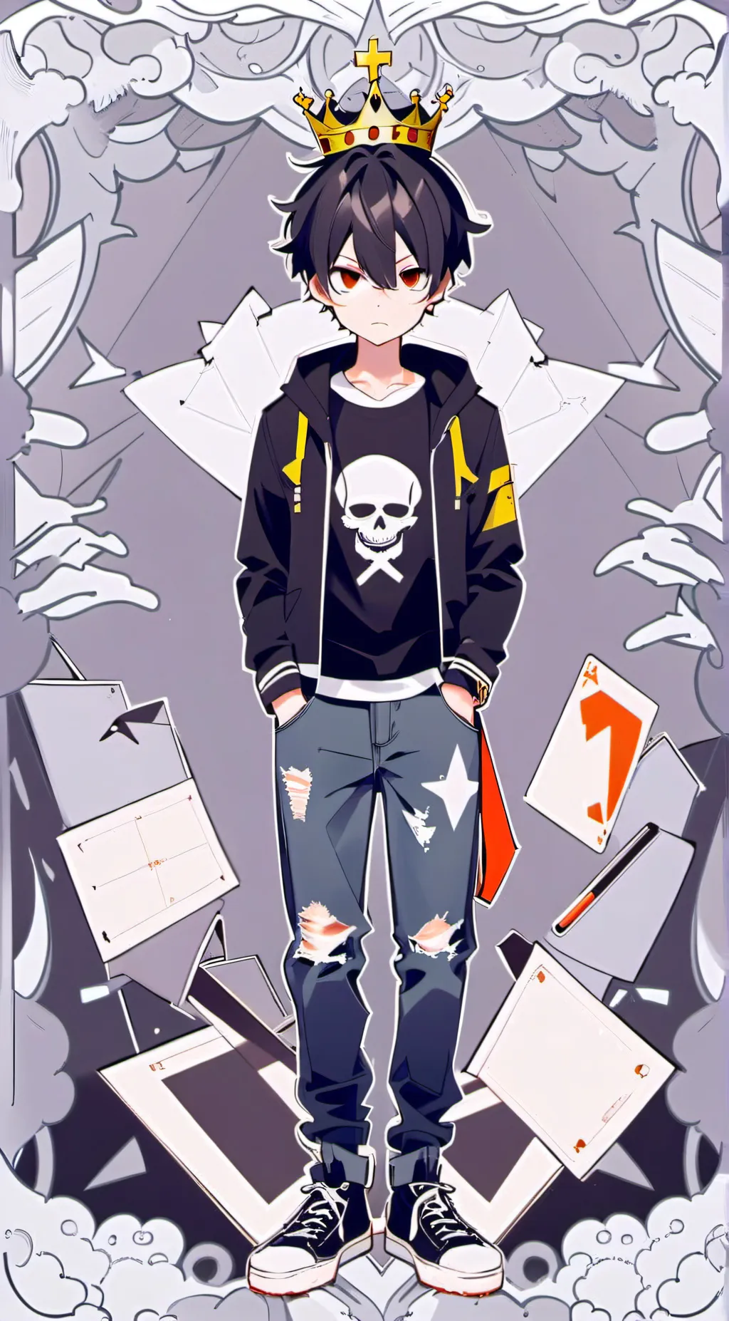 ai character: Damien hellpark background