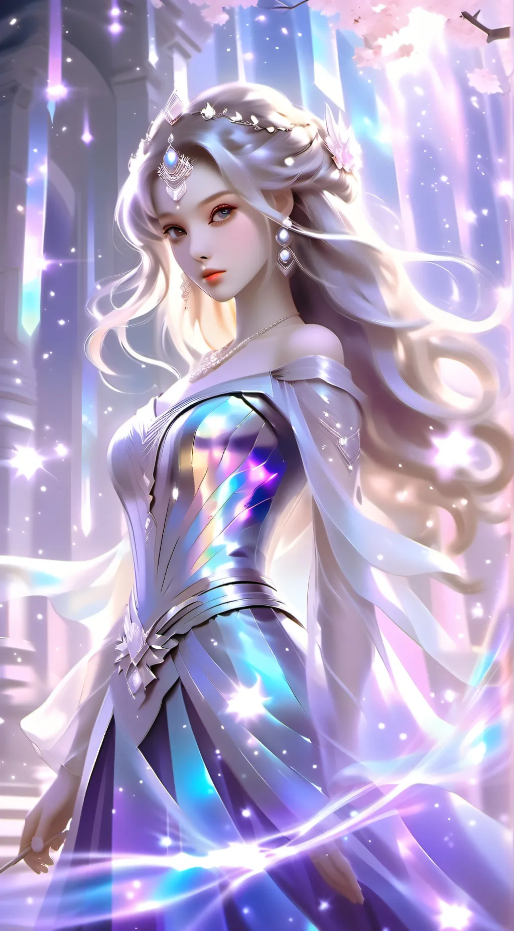 ai character: Galaxy background
