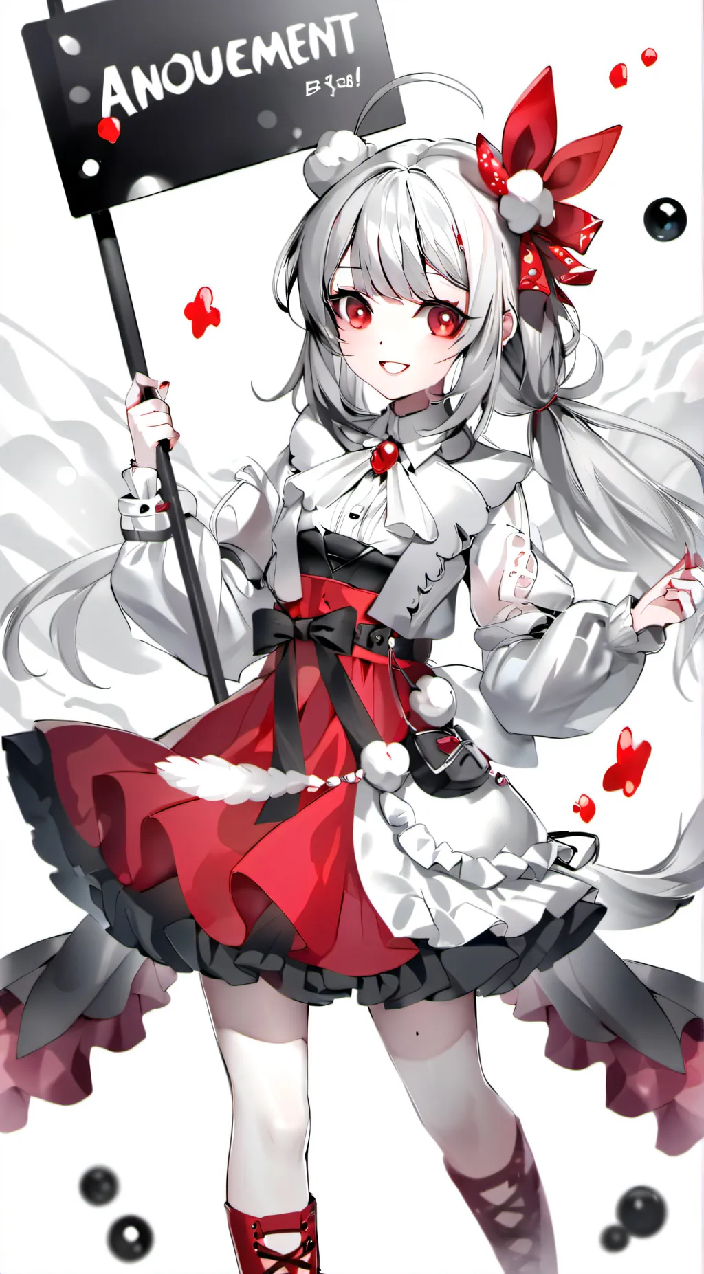 ai character: ANNOUNCEMENT DAY 1 background