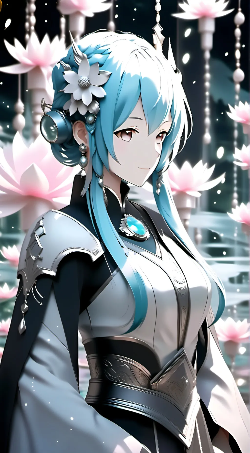 ai character: Hatsune miku  background