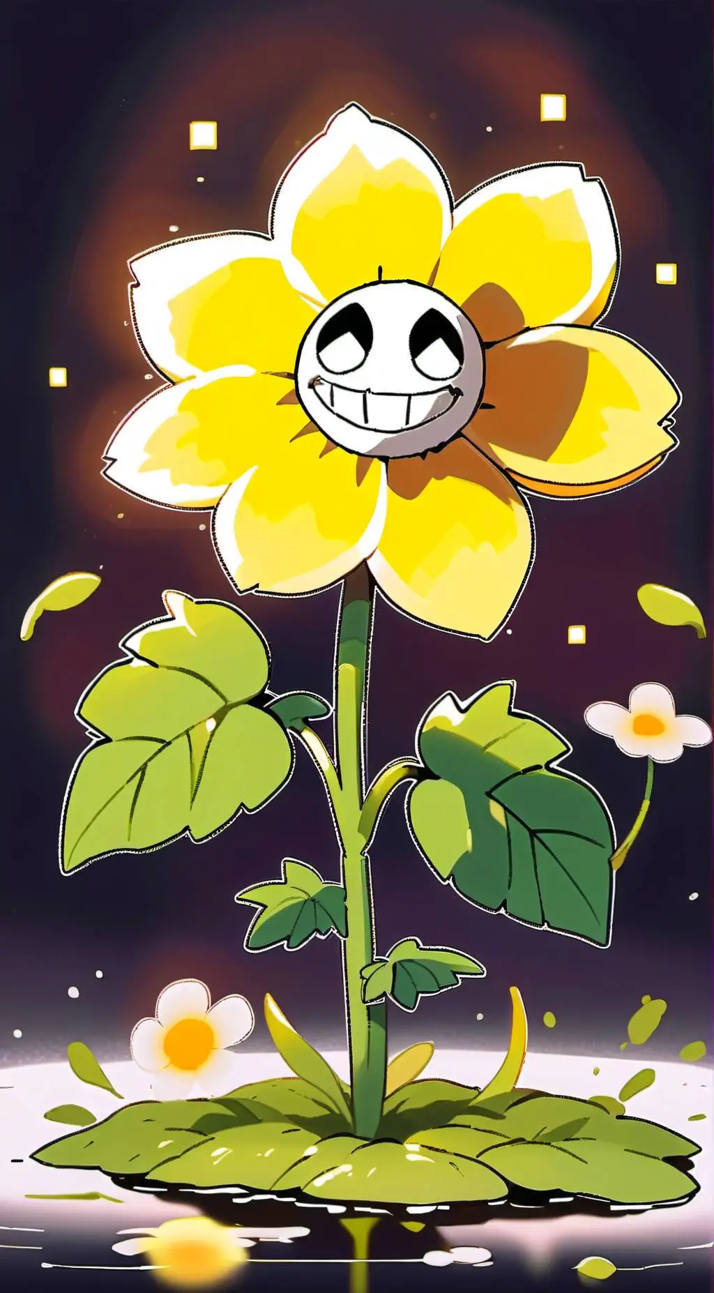 ai character: Flowey background