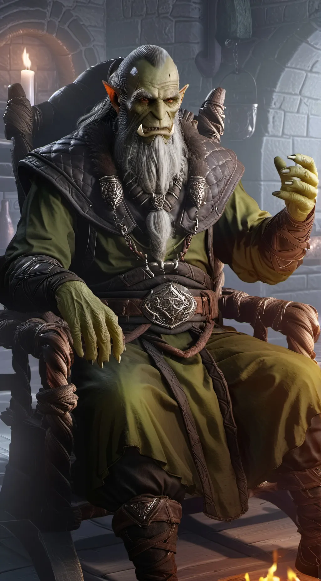 ai character: Urag gro-Shub background