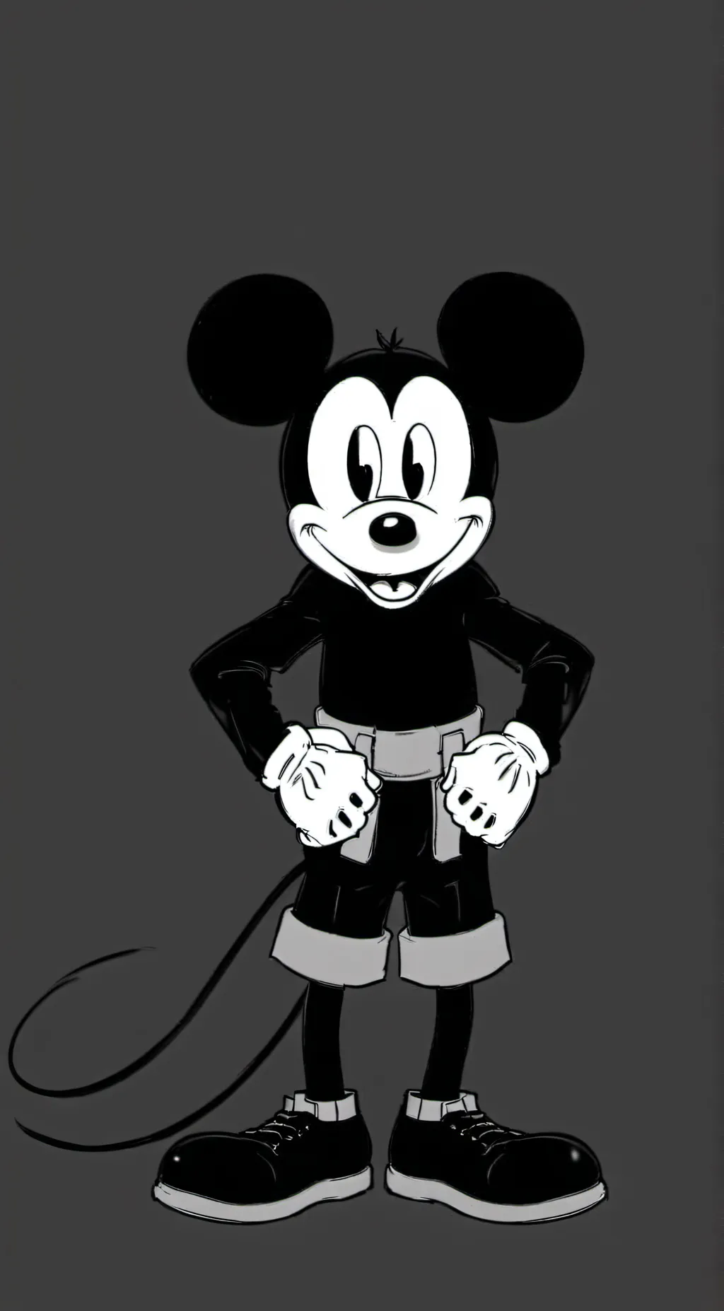 ai character: Left un-cheddered background