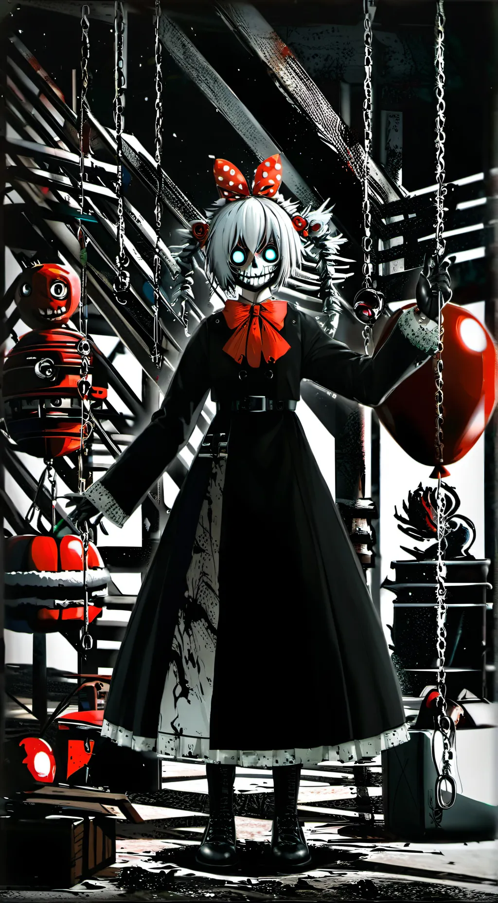 ai character: scrap baby background