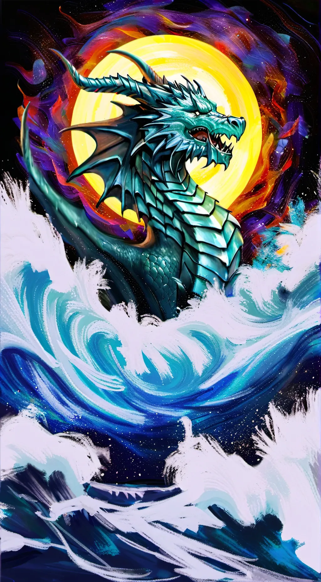 ai character: Dragon diaper background