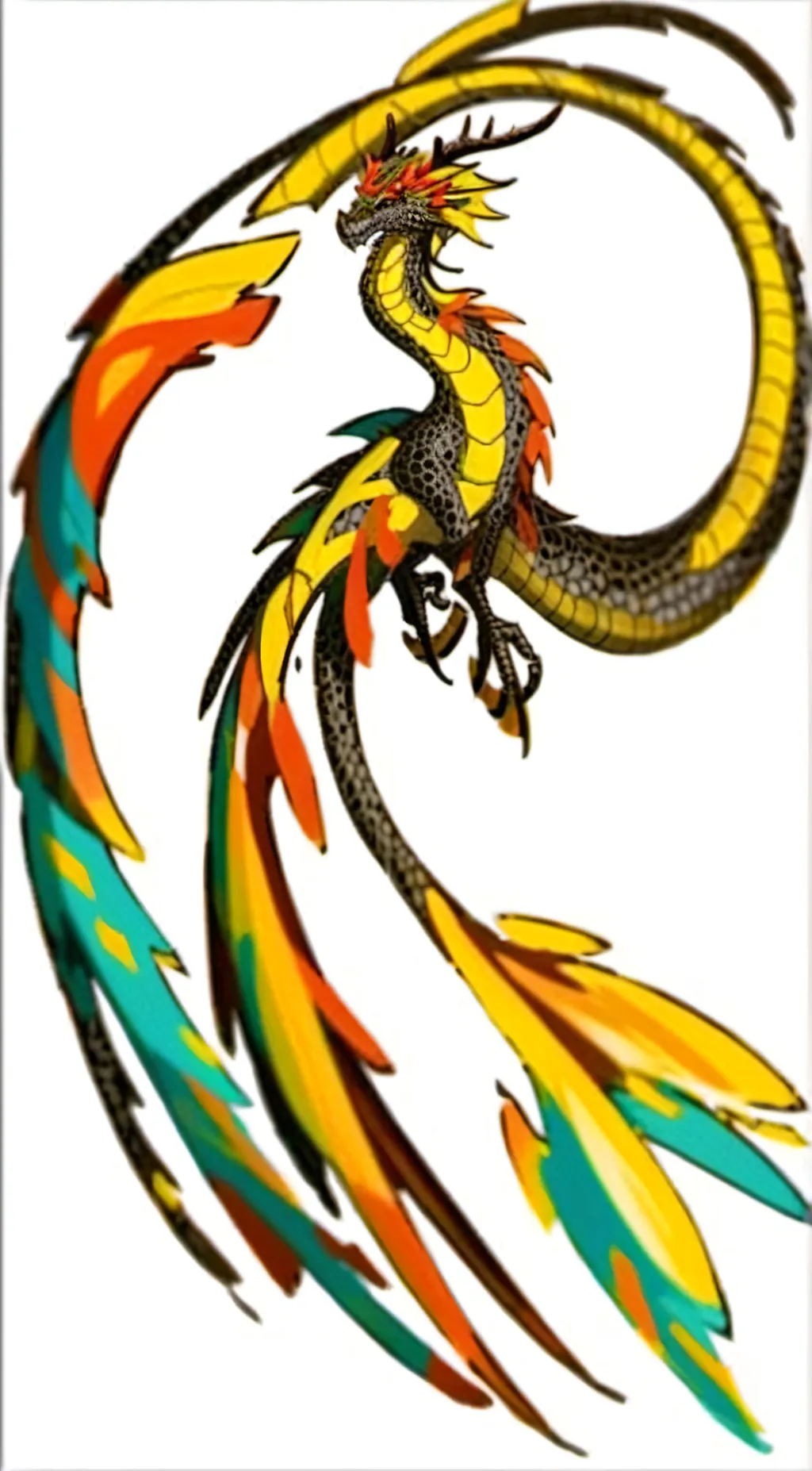 ai character: Dragon zoo background