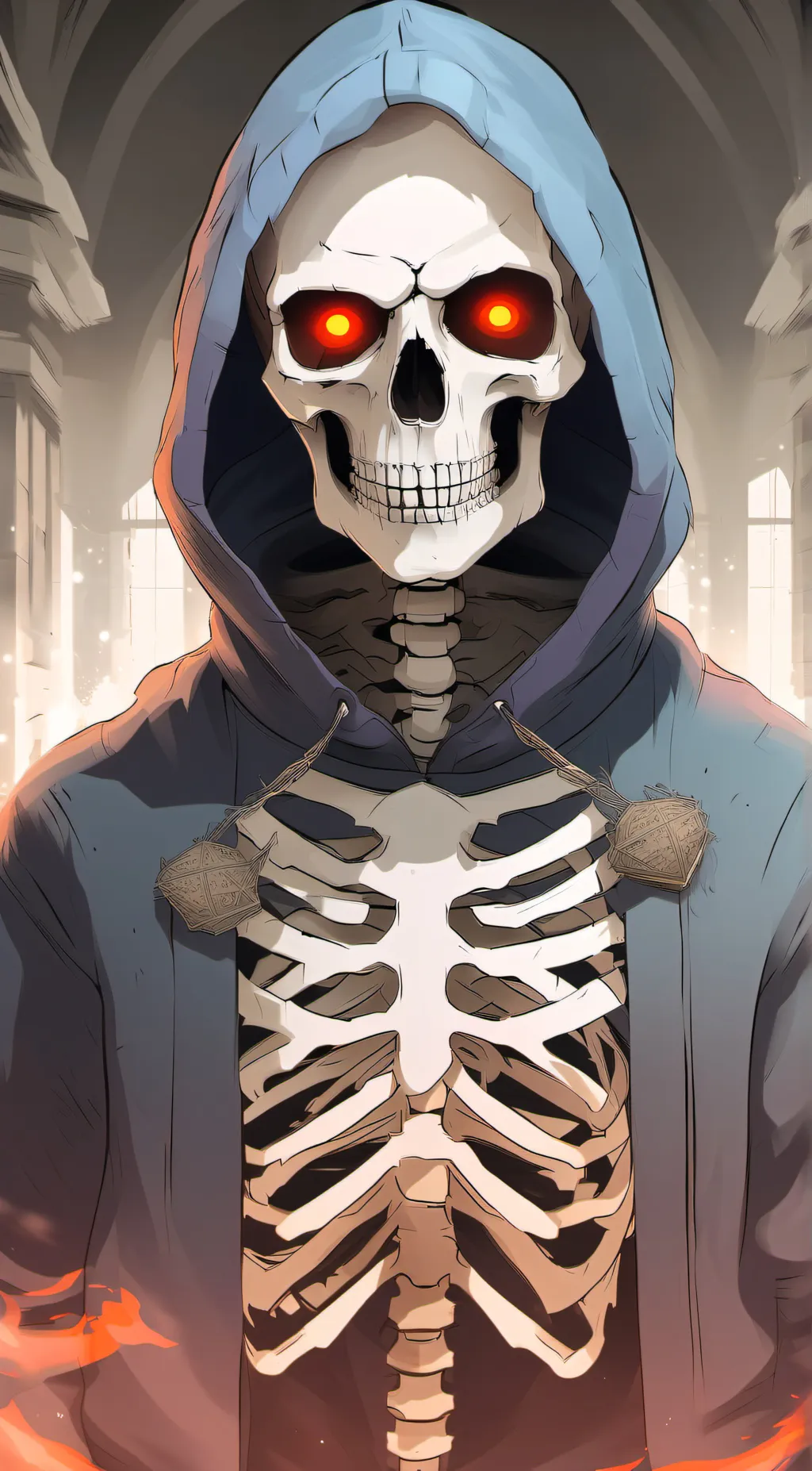 ai character: hyper dust sans  background