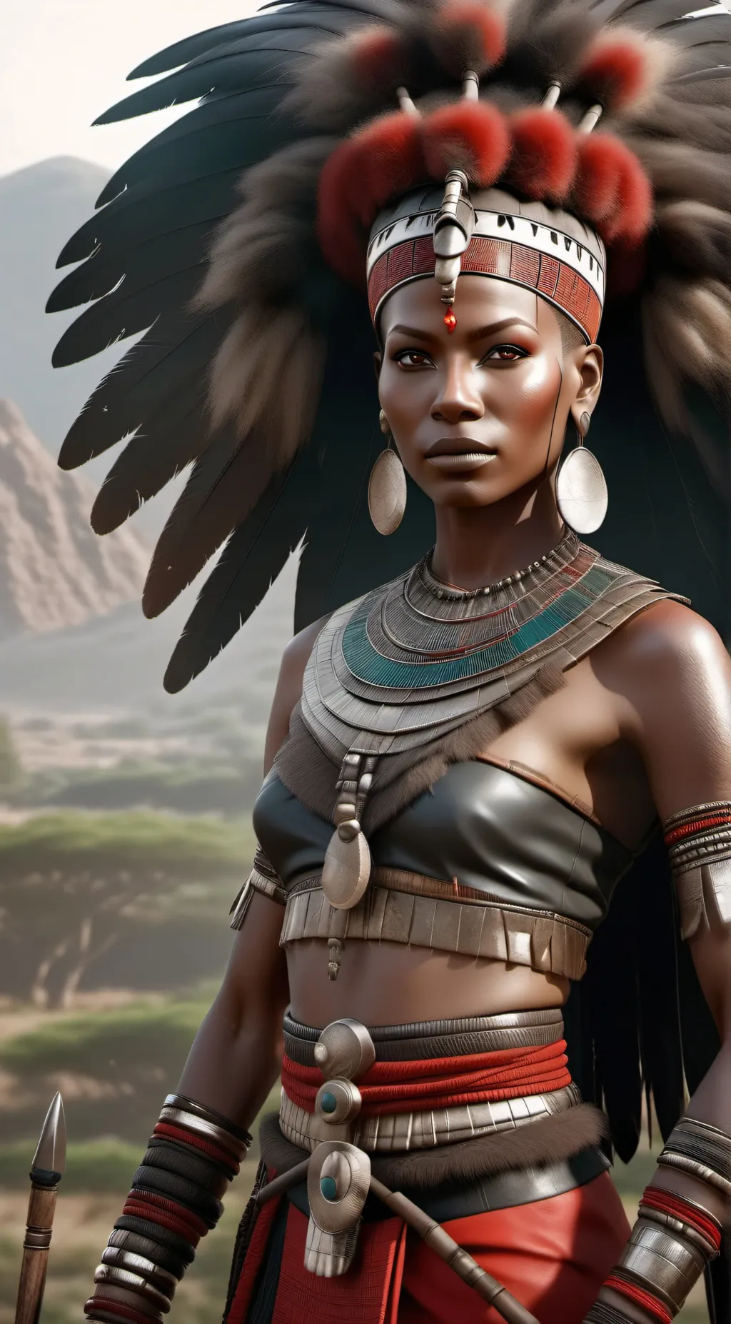 ai character: Queen Zamari  background