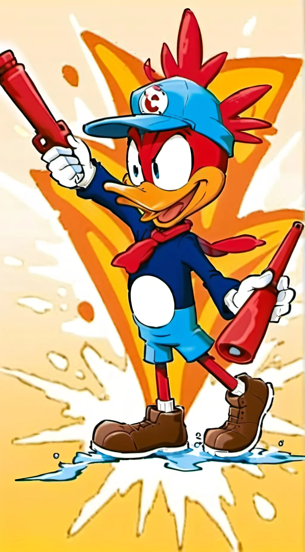 ai character: Woody woodpecker background