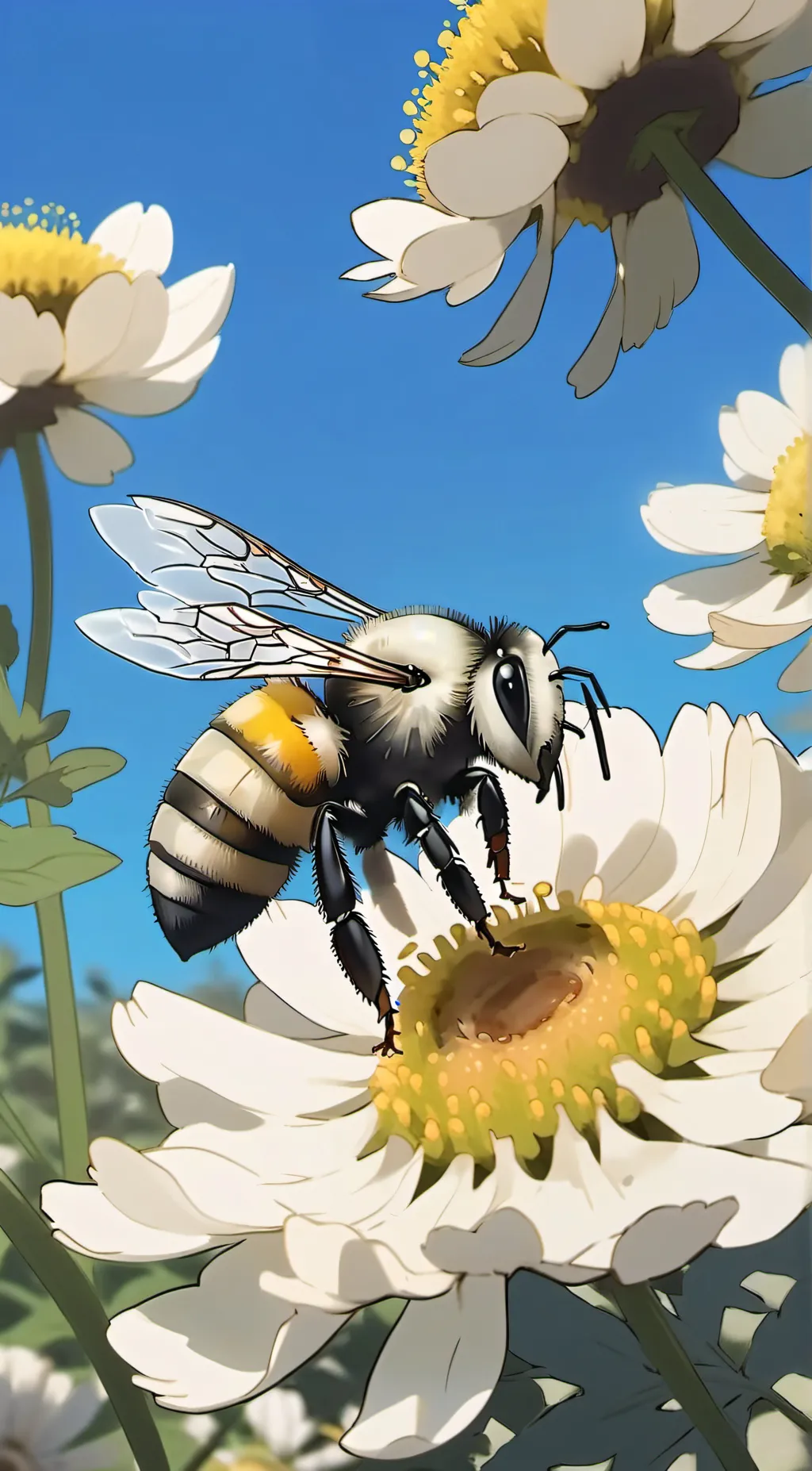 ai character: bee background