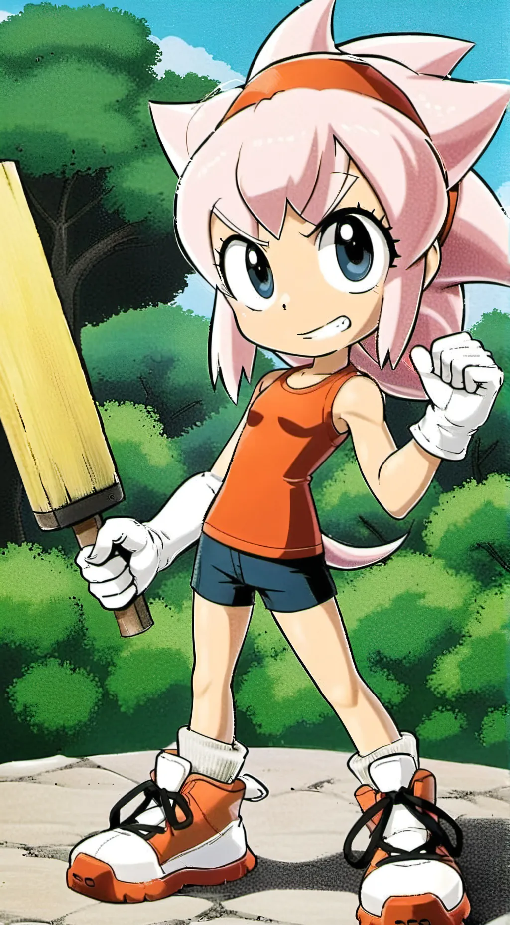 ai character: Amy Rose background
