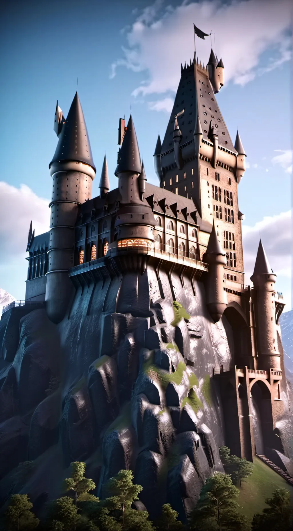 ai character: Hogwarts background