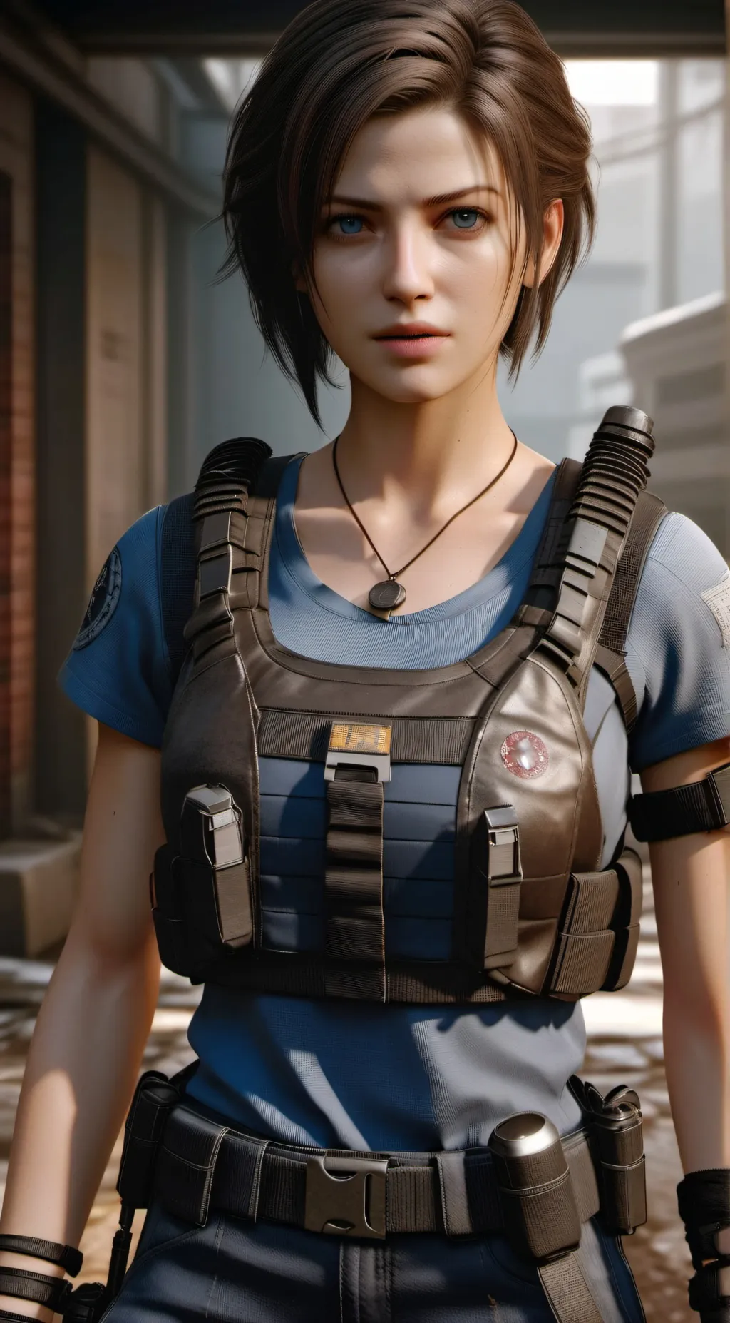 ai character: Jill Valentine background