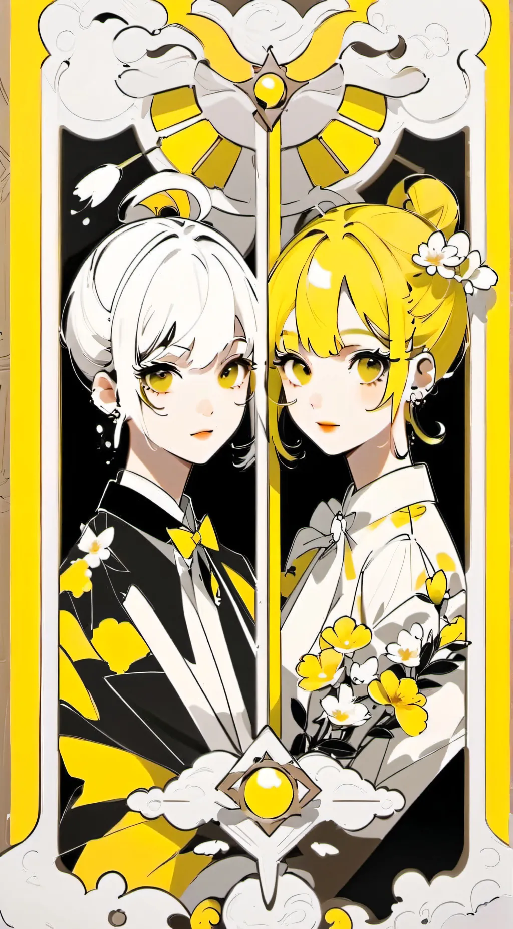 ai character: Patty and Selma background