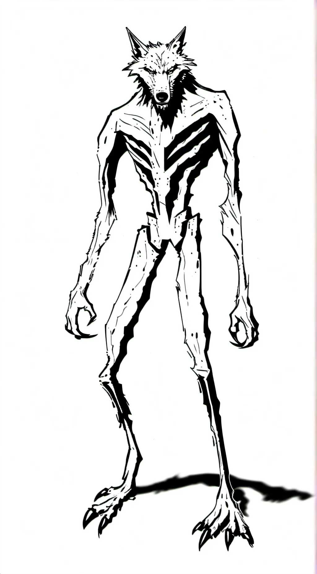 ai character: The Wolf Creature background