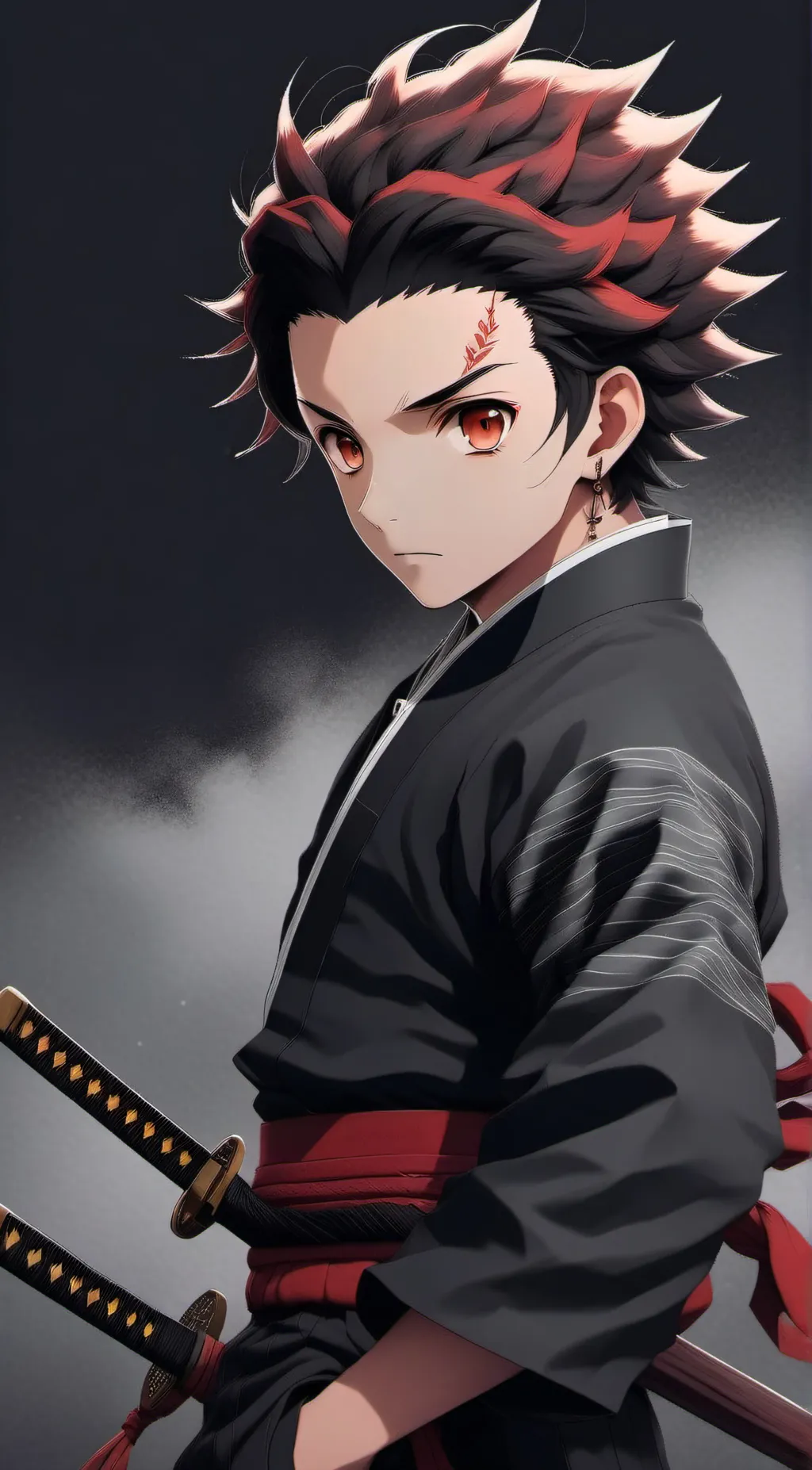 ai character: Tanjiro background