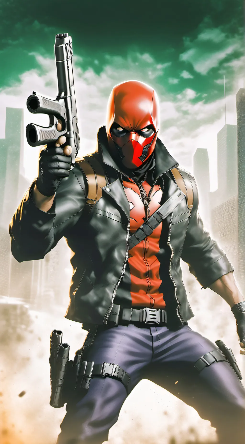 ai character: red hood background