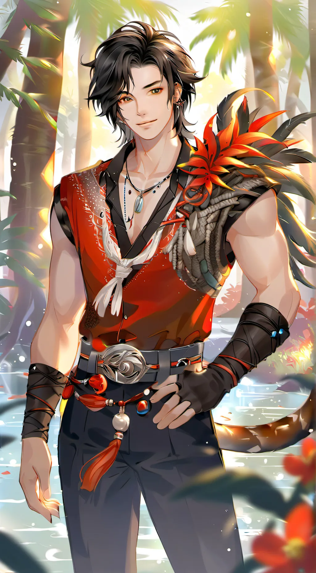 ai character: Trace🌺 background