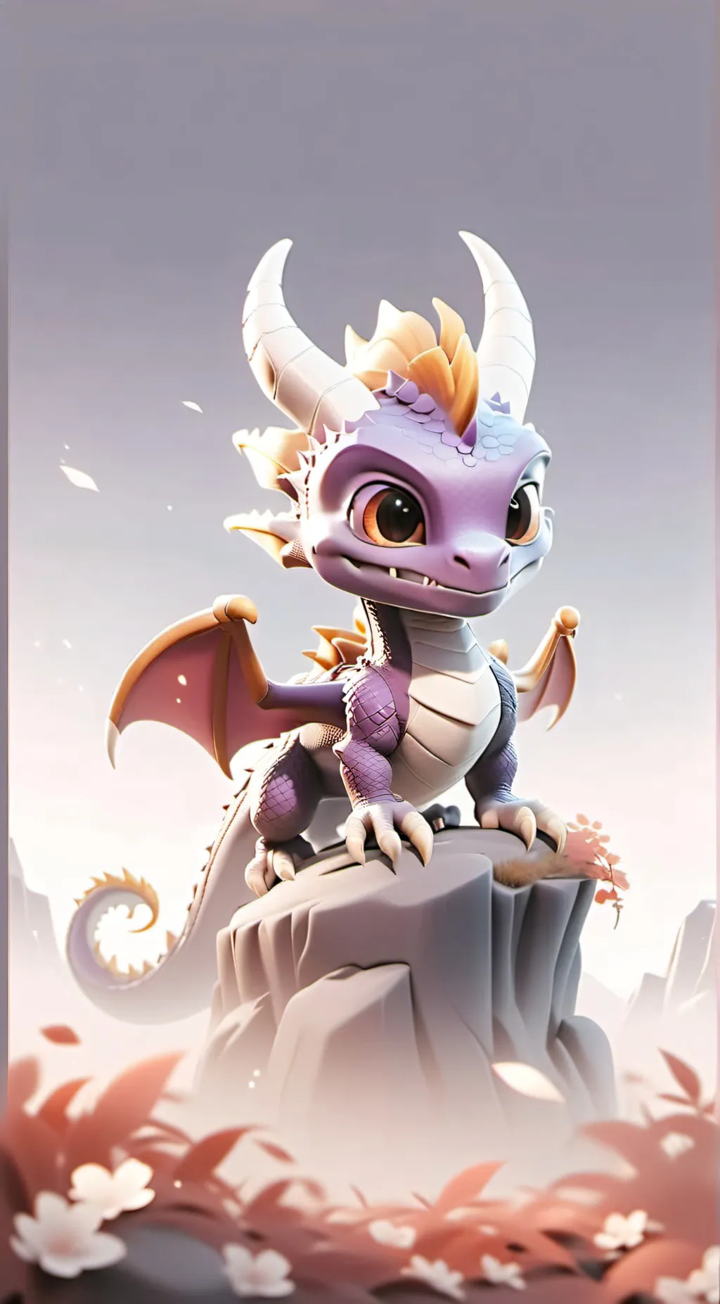 ai character: Baby spyro background