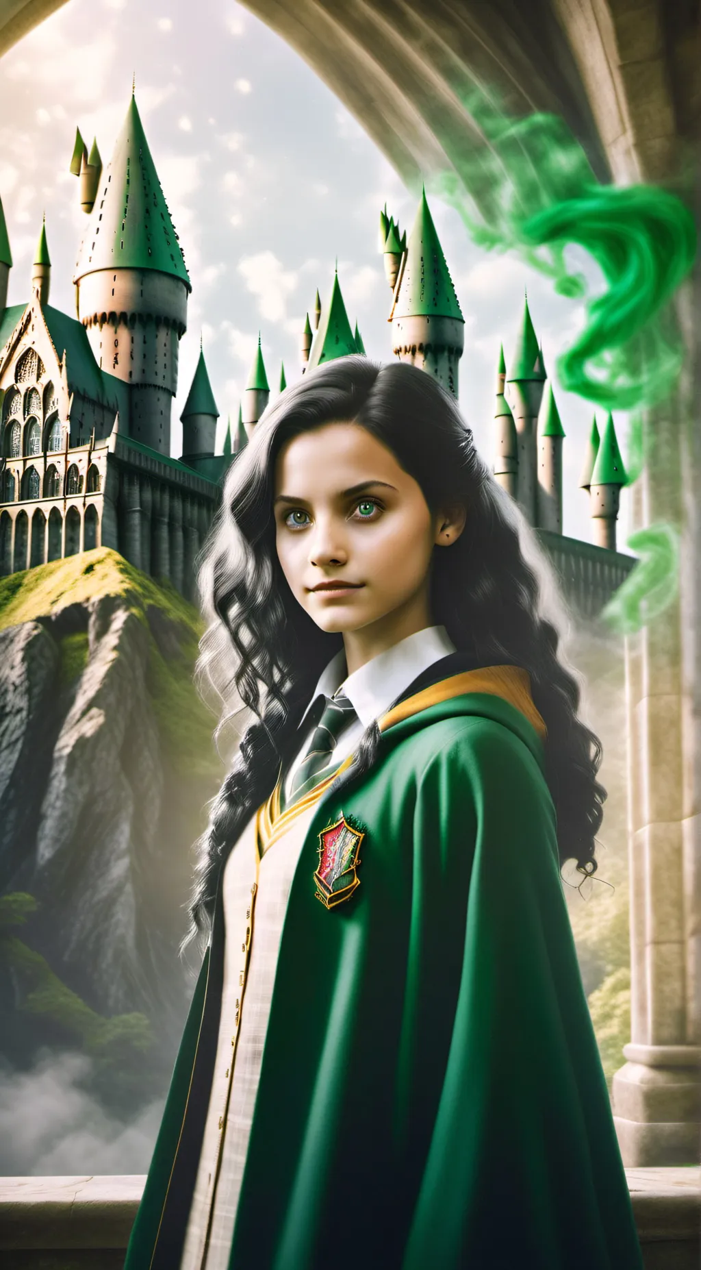 ai character: Hogwarts  background