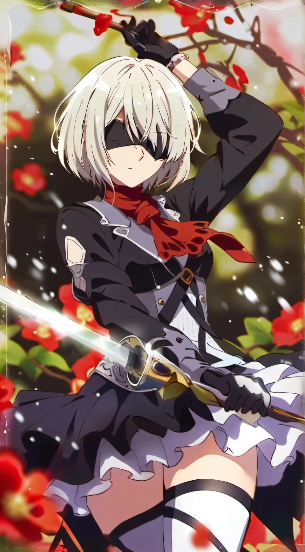 ai character: 2B background