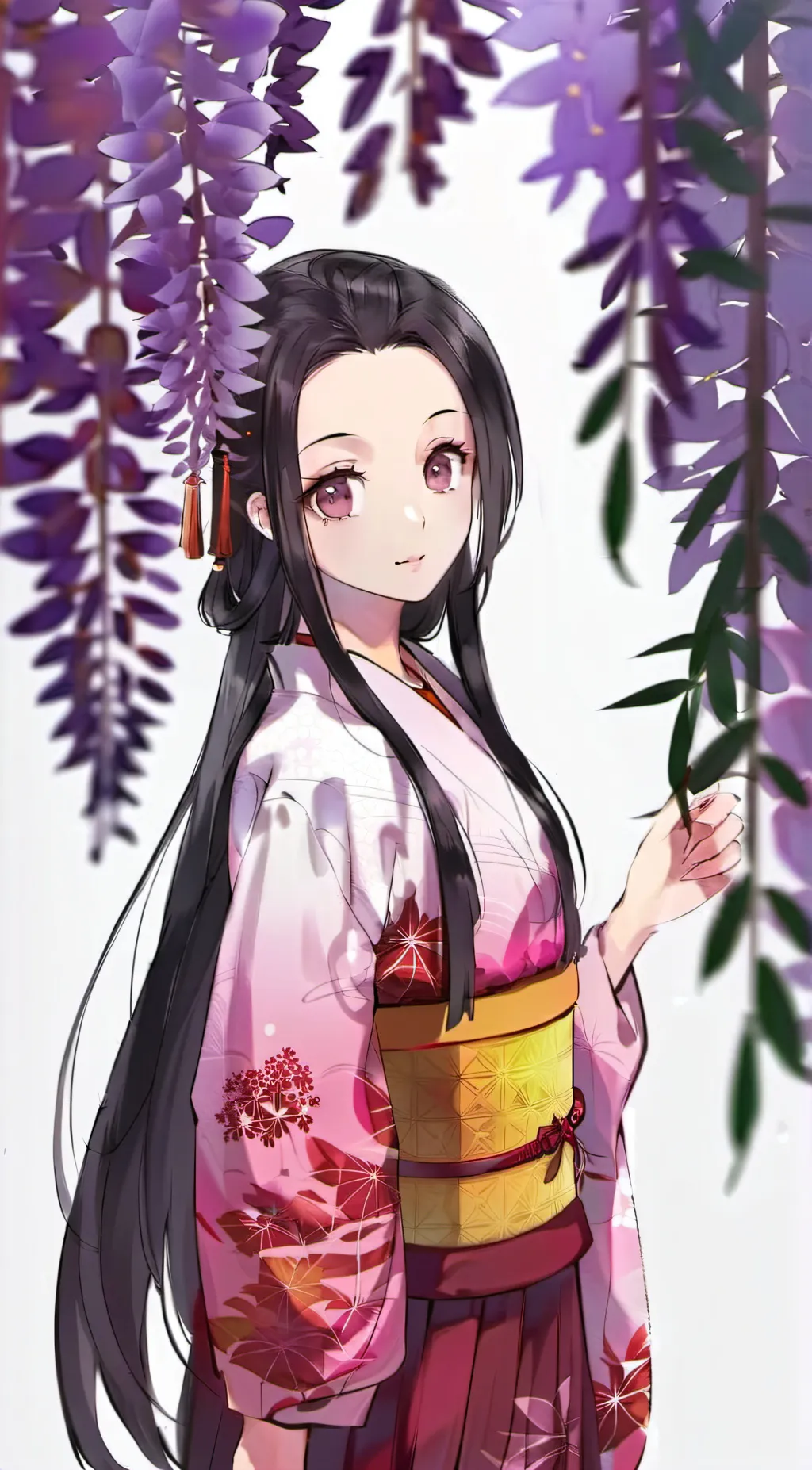 ai character: nezuko background