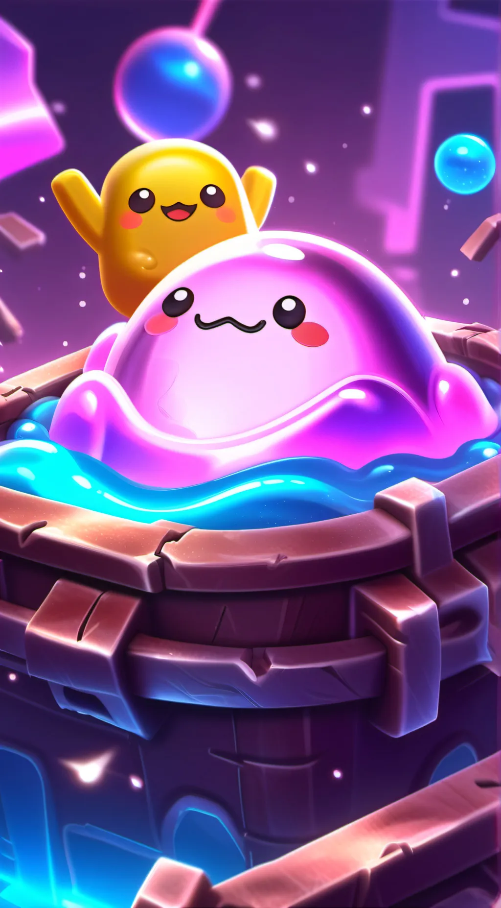 ai character: Slime friend background