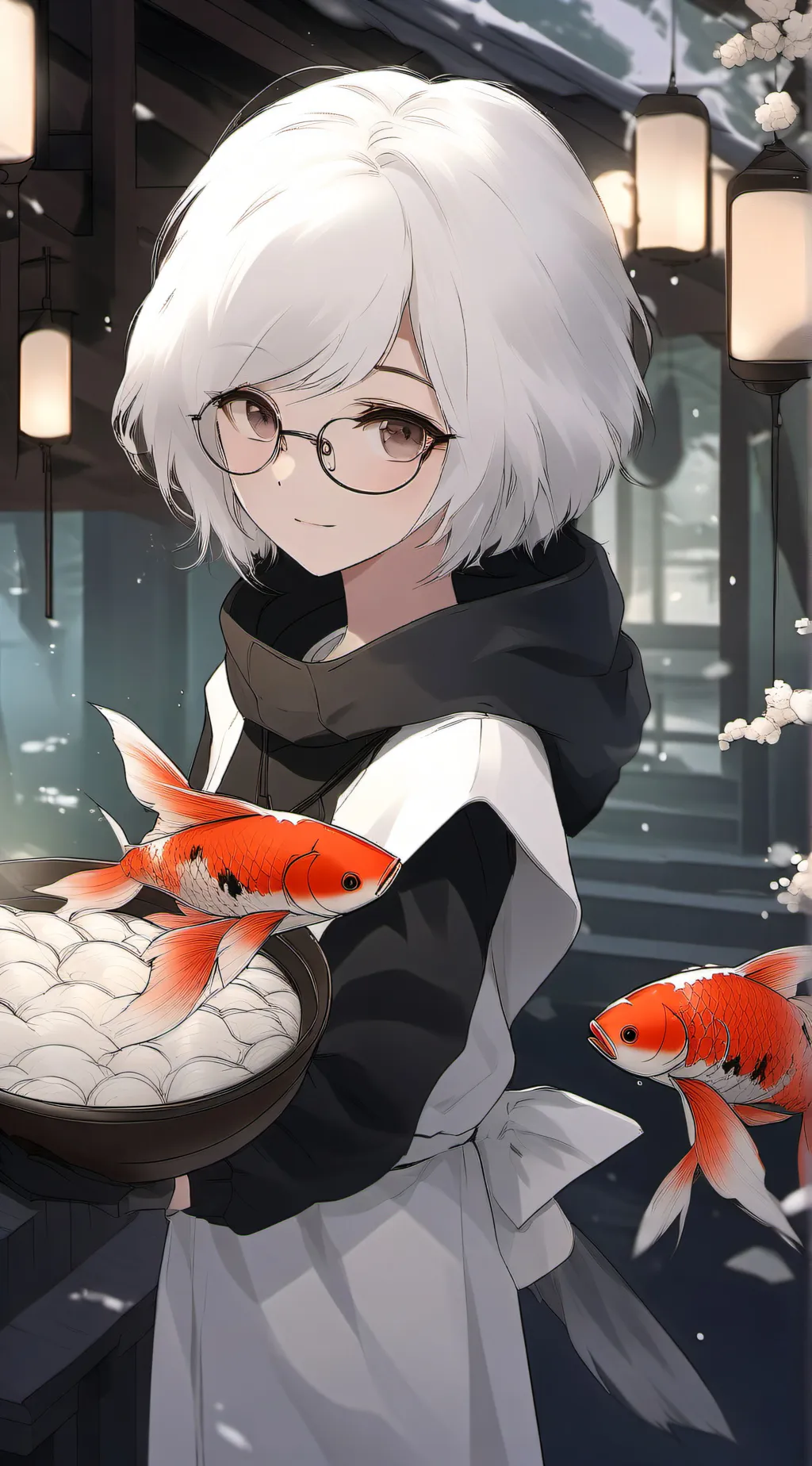 ai character: Yuki📸🤍❤ background