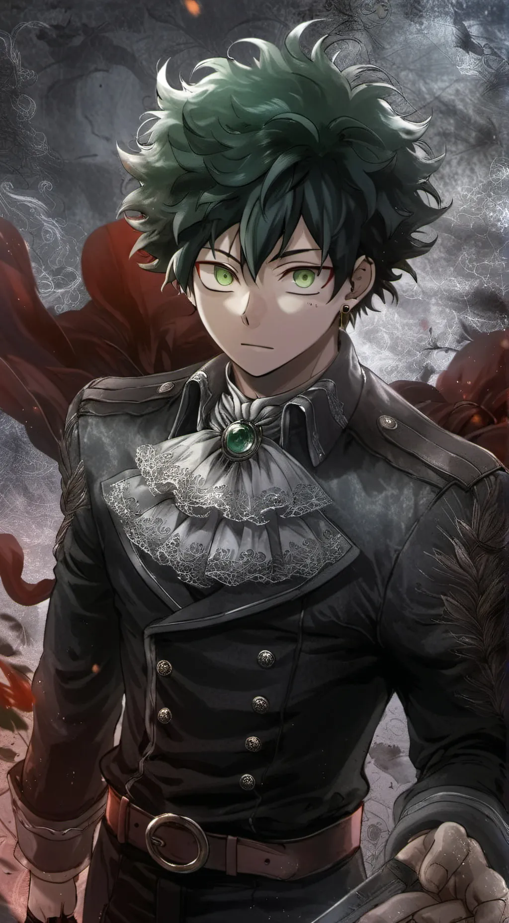 ai character: Boss deku background