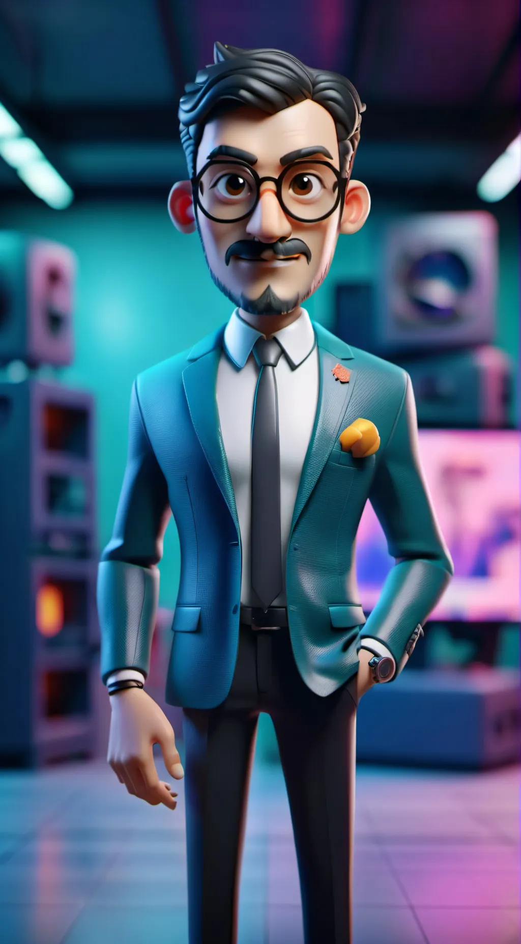 ai character: man background
