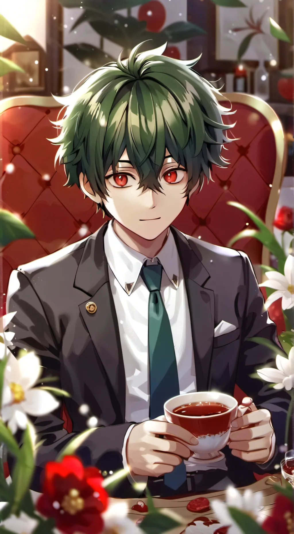 ai character: V. deku background