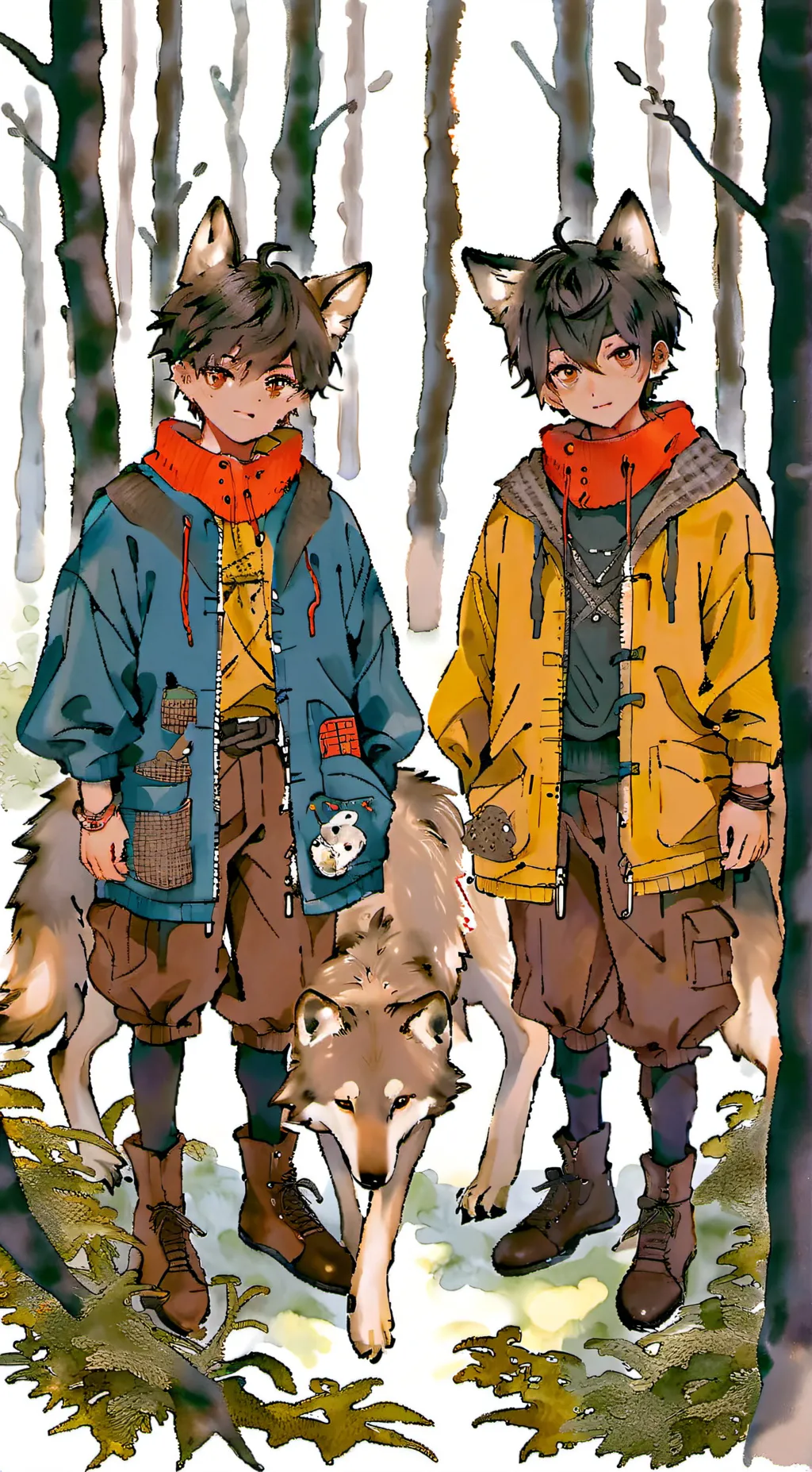ai character: Liam and Oliver background