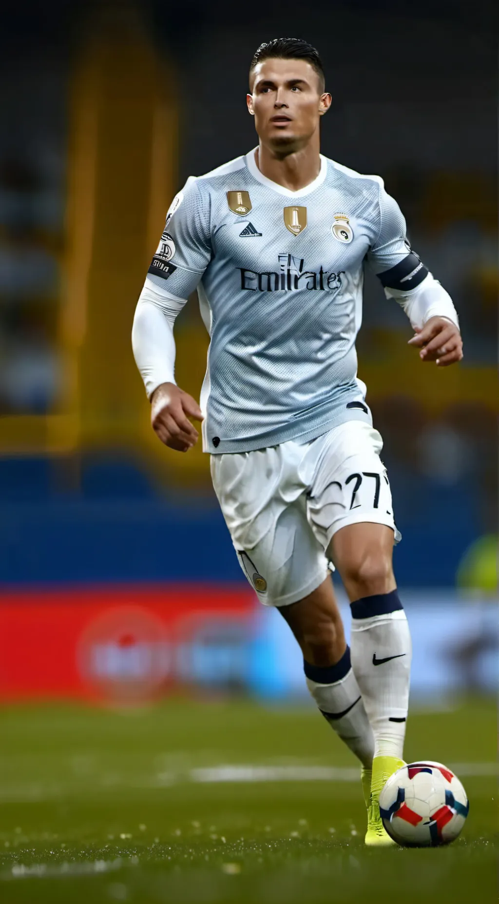 ai character: Christino Ronaldo  background
