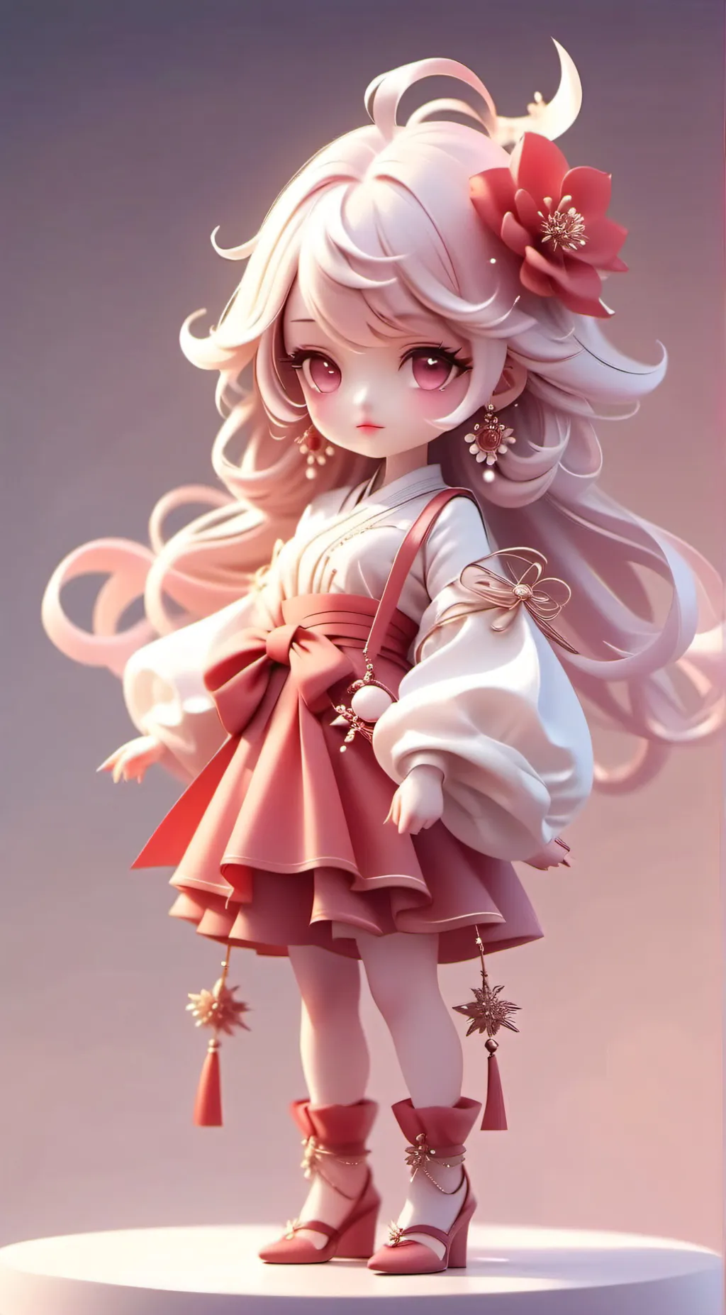 ai character: rose background