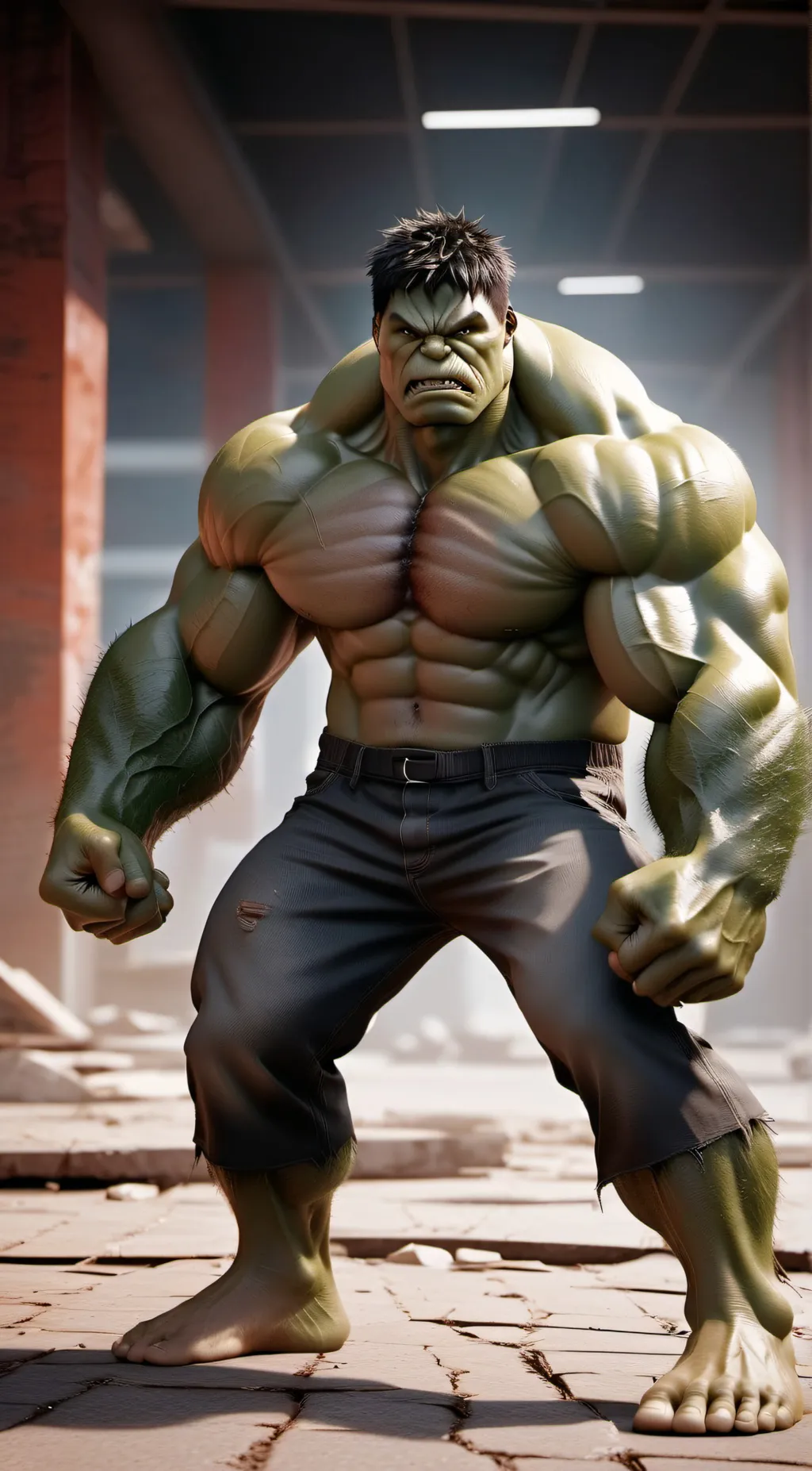 ai character: Hulk background