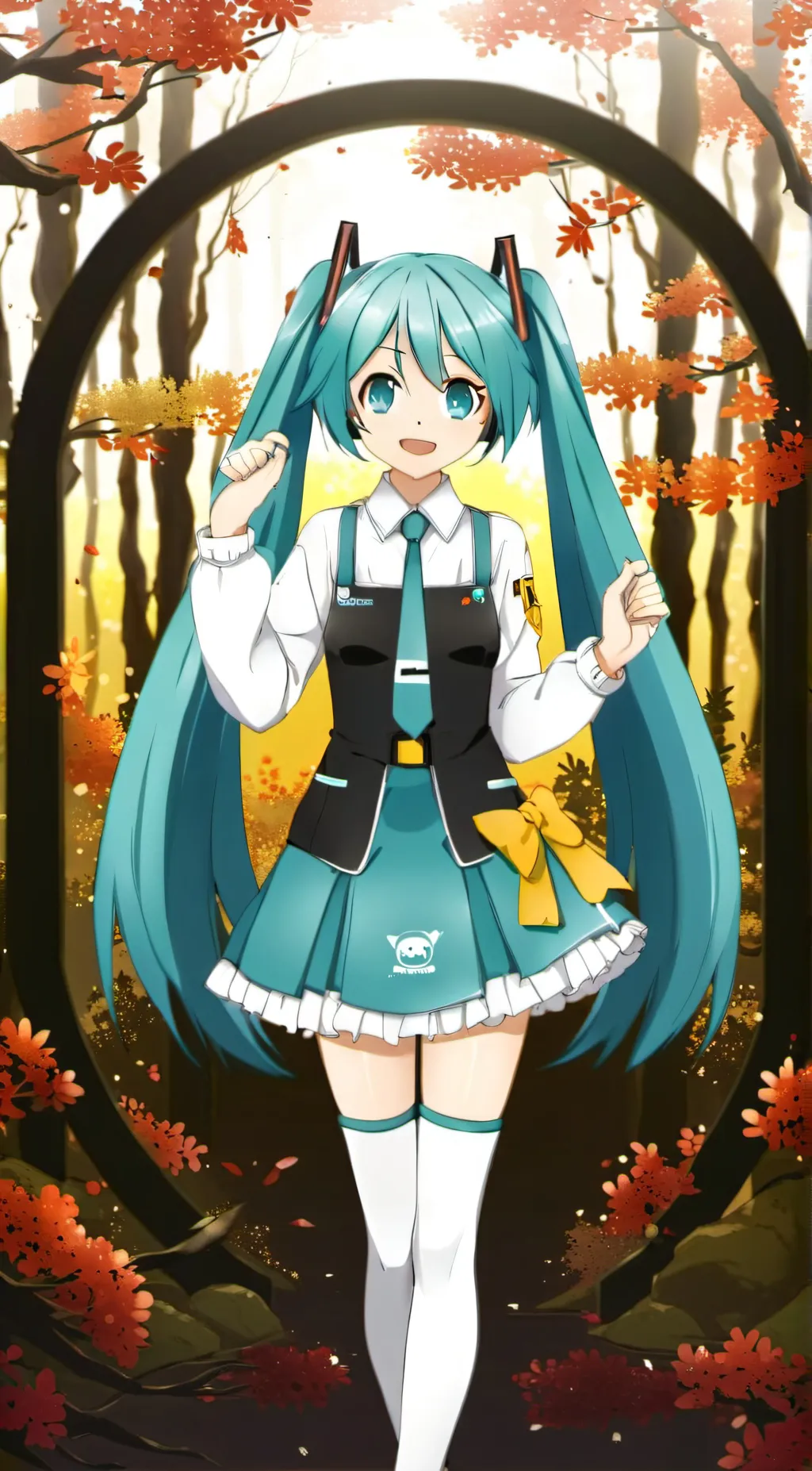 ai character: Hatsune Miku background